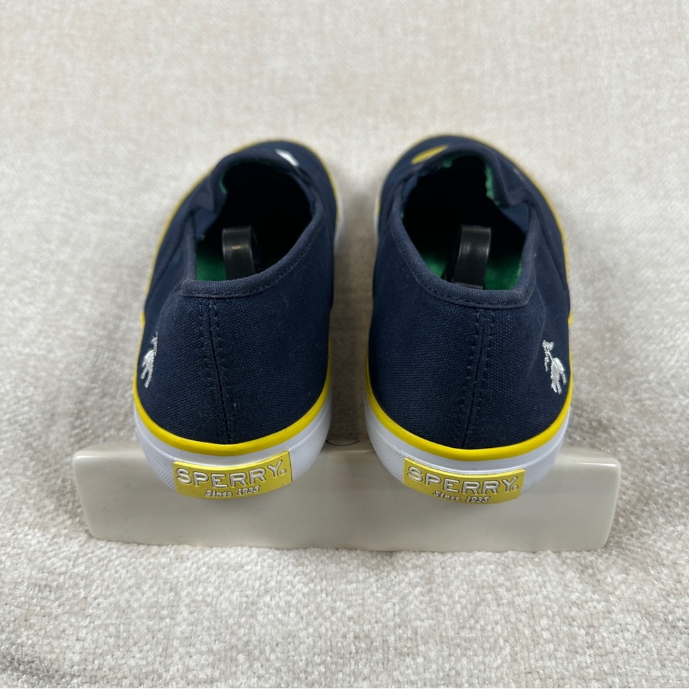 Sperry LOVE Tennis Slip On Shoes Navy Canvas Sneakers Men's 10.5 - Picture 5 of 9